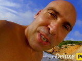 Fucking with the blonde girlfriend by the sea in the cliffs