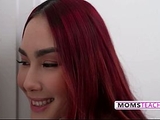 Squirting MILF Sows Fear And Draw Stepson Near